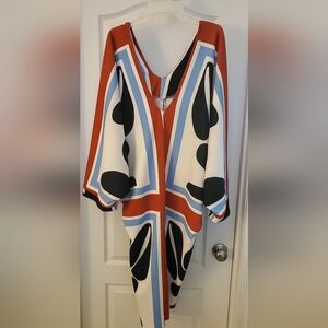 NWT Ashley Stewart dolman sleeve multicolor dress